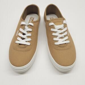 Keds Breezie Sneaker Women 7M Tan Canvas Lace Up Casual Travel School